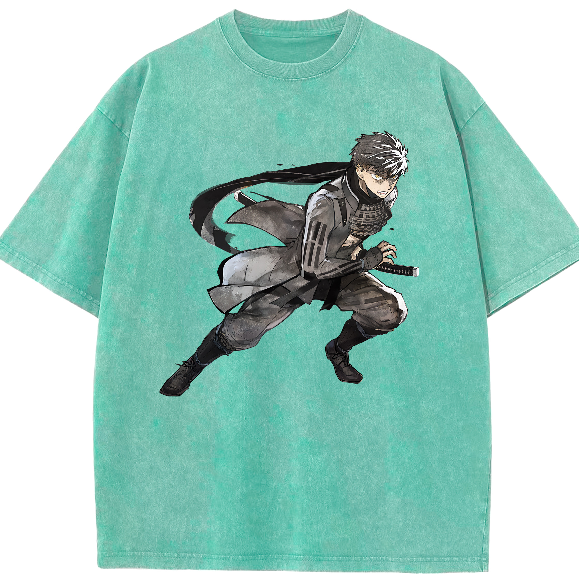 （画像用） 刀剣乱舞 Touken Ranbu 綿100% ヴィンテージ風 半袖Tシャツ（フロントプリント）